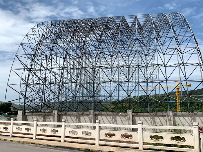 榆林山寨矿储煤棚网架